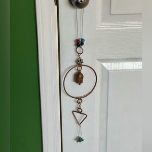 Harmony Peace Bells with beautiful beads, 3 bells and peace dove. Hand crafted.